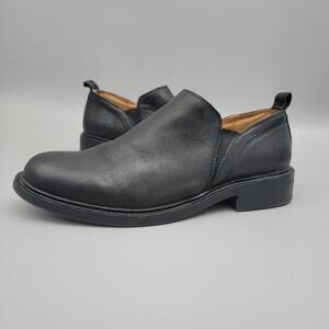 Sofft Naisbury II Soft Black Leather Womens Slip On Shoes 8 M Comfort